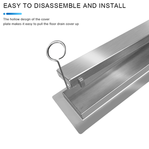 JRUIZ Saluran Pembuangan Kamar Mandi Hotel Desain Modern Ramah Lingkungan Anti Bau Anti Korosi Berlapis Krom - Product Image 4