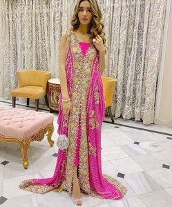 Elegante-Chaqueta larga bordada para fiesta India/paquistaní, con pantalón, y boda para fiesta, 2020 - Product Image 1