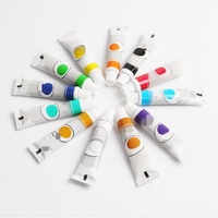 Ensemble de peinture aquarelle Kit de dessin professionnel 12/18/24/48 Palette de peinture à l'huile gâteau solide avec stylo pinceau pour salle de classe enfants école