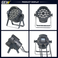 Projecteur LED Par Can 18x12W RGBW DMX 18x18W RGBWAUV en nylon acrylique résistant à la pluie pour spectacles sur scène