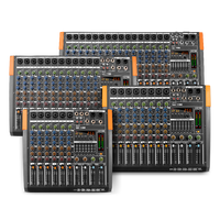 Table de mixage audio 6 canaux en métal, neuve, avec carte son intégrée, connexion USB/XLR, 256 effets de réverbération pour scène professionnelle