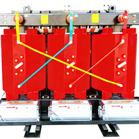 Trois transformateurs secs à isolation en résine moulée de classe F/H 480V, anti-éclairs, ignifuges, haute sécurité, pour la distribution d'énergie
