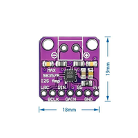 Module amplificateur audio I2S MAX98357 - Amplification de classe D non filtrée - Compatible avec ESP32 et Raspberry Pi