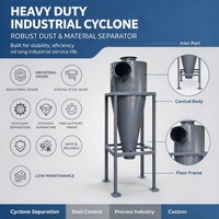 Séparateur cyclonique centrifuge industriel pour la récupération des poussières dans les ateliers de travail du bois et de la métallurgie