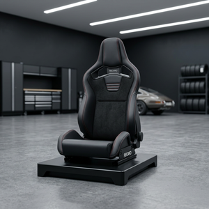 Paire universelle de sièges baquet sport Recaro de course avec fibre de carbone et cuir, sièges intérieurs arrière de voiture étanches Plug & Play - Product Image 3