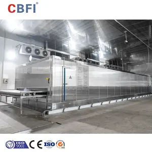 Automatico diverse capacità Iqf Tunnel Blast Quick Freezer Machine Beef