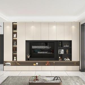 Meuble de salon moderne, luxueux et élégant, nouvelle solution de rangement pour téléviseur dissimulée avec design de téléviseur intégré - Product Image 2