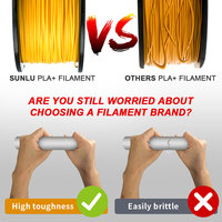 Filament SUNLU PLA PLUS 1,75 mm 1 kg, grande quantité, pour imprimante 3D, plastique PLA+