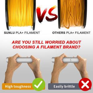 <span class=keywords><strong>SUNLU</strong></span> <span class=keywords><strong>PLA</strong></span> PLUS Filament 1.75mm 1kg, haute quantité de Filaments d'impression 3D pour imprimante 3d plastique <span class=keywords><strong>PLA</strong></span> + - Product Image 3