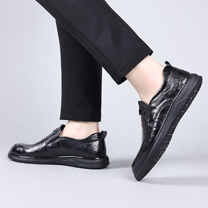 Zapatos de Vestir de Cuero con Cordones Cuadrados de Alta Calidad para Hombre, Modernos, Formales, Hechos a Mano, Antideslizantes y Transpirables, Venta al Por Mayor con Dropshipping - Product Image 5