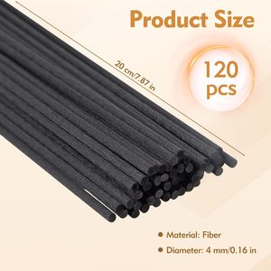 Bâtonnets <span class=keywords><strong>diffuseurs</strong></span> d'huiles essentielles en fibre noire épaisse de 7,87 pouces pour diffuseur d'arômes domestiques - Product Image 6