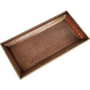Juego de Vajilla Rectangular de Cobre con Logotipo Personalizado de SKI Group, Diseño Clásico con Incrustaciones Doradas, Duradero, a Prueba de Fugas, Libre de BPA, Apto para Lavavajillas - Product Image 5