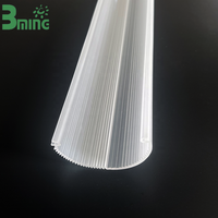 Diffuseur de lumière LED professionnel Bming Optical en PC extrudé, lentille linéaire en PMMA pour éclairage de culture, style japonais, moderne, européen, pour intérieur