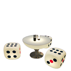 Conjunto de Móveis para Bar ao Ar Livre com Novo Design, Mesa e Cadeiras Iluminadas em Forma de Dado com Controle Remoto e Luz LED RGB que Muda de Cor - Product Image 5