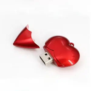 Heart shape love shaped usb red color USB flash drive Wholesale Custom Promotional USB Stick Memory Disk Pendrive