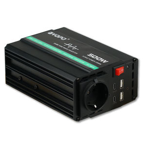 Convertisseur de puissance 500W DC 12V à 220V AC avec 2 ports USB et adaptateur de chargeur de voiture - Product Image 3
