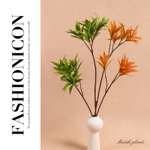Fleurs artificielles en bambou de style nordique, plantes en soie fabriquées en Chine, décoration de salon, balcon, fleurs artificielles sur pied - Product Image 3