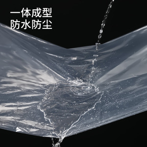 FaSoLa Home Transparent Clothing Dust Cover Rectangle Hook Type Dustproof Moisture Proof Wardrobe Storage Bag - Product Image 3