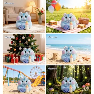 Juguete de Hámster de Peluche Hecho a Mano Merrycoo, Alivio Sensorial del Estrés para Niños, Juguete de Silicona Realista con Pelaje para la Ansiedad - Product Image 2