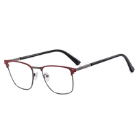 Gafas ópticas de alta calidad MS 91703, montura completa de Metal con luz antiazul y diseño fotocromático personalizado, gafas de negocios para hombres