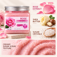 Exfoliërende gezichts- en lichaamsscrub 250g in 15 varianten met koffie, papaja, kojic acid en fruitthema's voor een gladde huid, private label