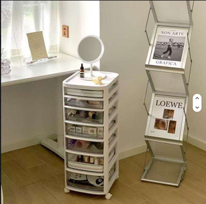 Chariot de rangement multi-niveaux pour cosmétiques et produits de soin, à roulettes, grande capacité, pour salons de beauté et de manucure - Product Image 2