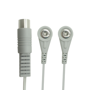 カスタマイズされたDin 5P男性から2リード3.5mm女性スナップECGケーブルスプリングコイルスナップケーブル - Product Image 3