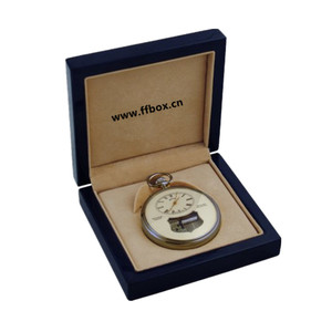 Estuche de madera de lujo para exhibición de reloj, caja de regalo con forro de ante - Product Image 6