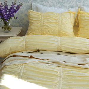 New Style Bedding Set 100% Cotton Princess Ruched <strong>Duvet</strong> <strong>Cover</strong> - Product Image 1