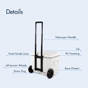 Glacière isotherme extra-large de 57 L (120 L) pour le camping en famille, la plage et les pique-niques - Product Image 3