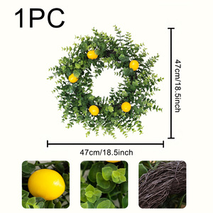 Guirlande de citrons artificiels réalistes, fausse vigne de fruits d'<span class=keywords><strong>agrumes</strong></span>, verdure estivale pour la décoration de cuisine de ferme, cheminée et chemin de table - Product Image 5