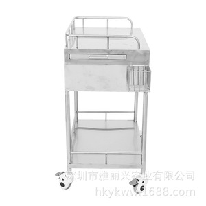 Carrito de Medicamentos de Acero Inoxidable Yifuxing con Cajón y Cesta para Uso Hospitalario - Product Image 1