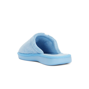 Personalizzato inverno peluche <span class=keywords><strong>in</strong></span> velluto di corallo con Logo <span class=keywords><strong>blu</strong></span> trapuntato Memory Foam calde pantofole <span class=keywords><strong>da</strong></span> <span class=keywords><strong>casa</strong></span> per le donne - Product Image 5