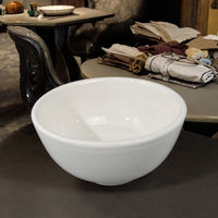 Bols à soupe modernes de haute qualité de 4,5 pouces en porcelaine blanche, bols à céréales et nouilles pour la cuisine, les collations et le riz
