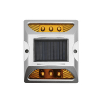 Vente en gros directe usine : Marqueur routier solaire en aluminium LS-02, étanche IP68, réflecteur encastré, marqueur routier LED, capacité de charge 20 tonnes
