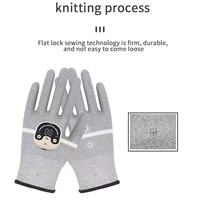 Gants de massage en fibre d'argent, gants conducteurs pour micro-courant, anti-âge et peau à tendance acnéique, respectueux de la peau