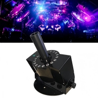 Machine à jet de CO2 LED 18*3W 180 °   Machine à jet de CO2 réglable pour scène de mariage, fête, discothèque, avec contrôle DMX