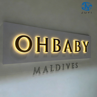 Letrero LED Personalizado, Letrero Comercial de Metal Iluminado, Logotipo con Letras de Canal, Letreros Comerciales 3D LED para Exteriores