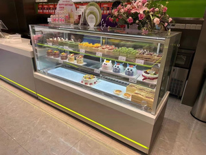 Máy tính để bàn bánh tủ với ánh sáng LED Glass bánh Showcase cho siêu thị & cửa hàng sử dụng - Product Image 5