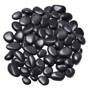 Chinese fabriek zwarte kiezelsteen, bestrating, rivierstenen voor tuin bloembeddecoratie met hoge kwaliteit voor buitengebruik - Product Image 2