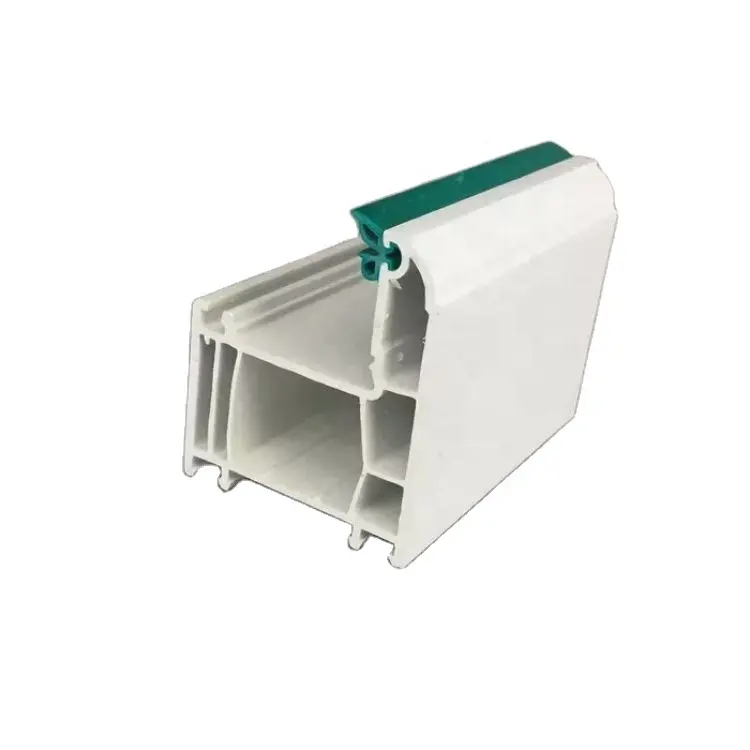 UPVC PVC decorative interior profiles 60mm series cost-effective PVC flat window sliding window profiles