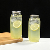 Grote PET drankenbeker met ronde bodem, wegwerpbaar, voor ijskoude dranken, met aluminium deksel, mango-sago-parel drank, groothandel