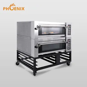 智能全自动比萨自动售货机 2 甲板 4 托盘烤箱用于比萨店工业烘焙设备 YXD-F60A