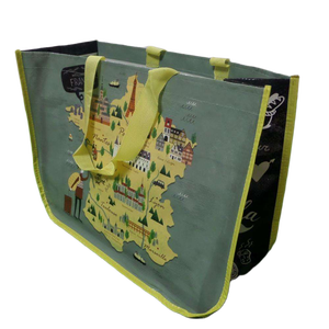 Sac fourre-tout en PP tissé écologique du Vietnam, sac à main réutilisable pour le shopping ou les cadeaux, logo personnalisé imprimé - Product Image 1