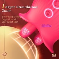 3-in-1 Rosen-Vibrator für Erwachsene mit 10 Funktionen zum Lecken, Saugen und Vibrieren für Frauen