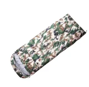 Wholesale camouflage color envelope sleeping bag waterproof ultralight goose duck down sleeping bag