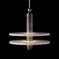 Lámpara colgante de latón para decoración del hogar, moderna iluminación de techo Led de mármol de cobre nrodic para Isla, cocina, hogar, hotel