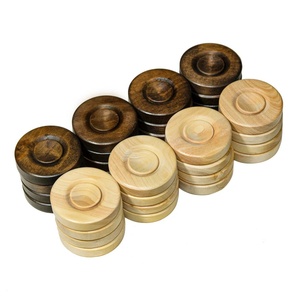 Pezzi di alta gamma dama in legno per Backgammon modello personalizzato fatto a mano portatile compatto Backgammon gioco Turkish Chips - Product Image 2