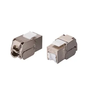 ODM OEM RJ45 CAT6 6A KEYSTONE JACK con coperchio antipolvere FTP schermato tipo senza attrezzi connessione senza attrezzi