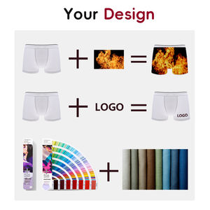 Grosir celana dalam Boxer pria pak pabrik kustom Logo celana pendek sejuk OEM katun nyaman bokser berikat untuk pria - Product Image 5